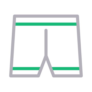 nicker ince renk çizgisi vektör simgesi