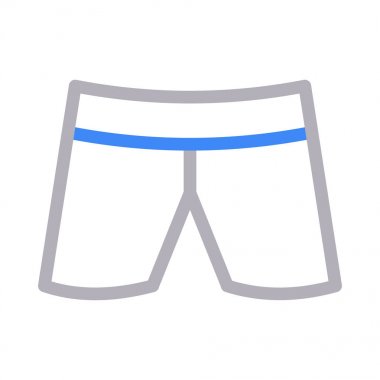 nicker ince renk çizgisi vektör simgesi