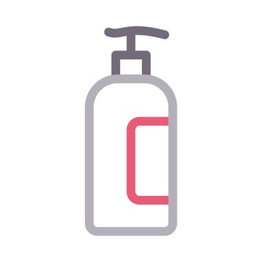 yüz yıkama ince renk çizgisi vektör simgesi