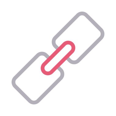 bağlantı ince renk çizgisi vektör simgesi