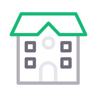 ev ince renk çizgisi vektör simgesi