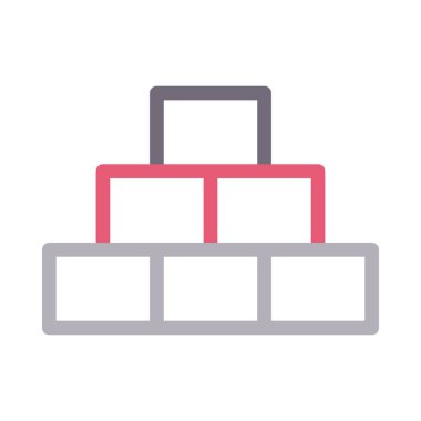 altın ince renk çizgisi vektör simgesi