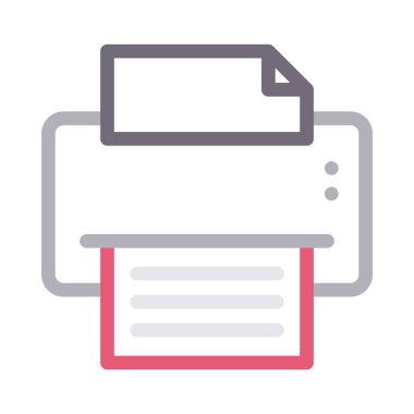 faks ince renk çizgisi vektör simgesi