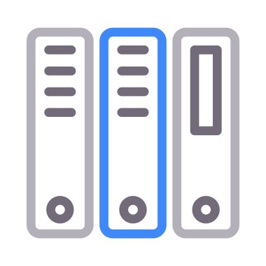 bağlayıcı ince renk çizgisi vektör simgesi