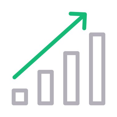 büyüme ince renk çizgisi vektör simgesi