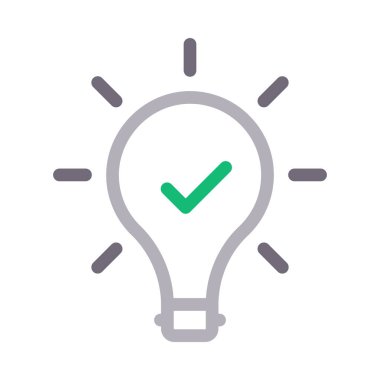 yaratıcı fikir ince renk çizgisi vektör simgesi