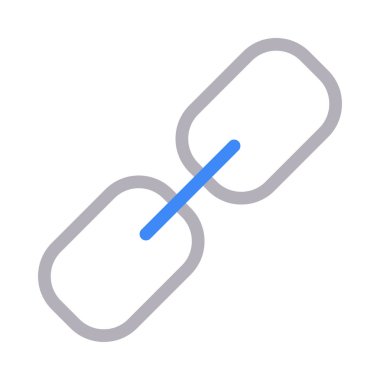 bağlantı ince renk çizgisi vektör simgesi