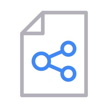 dosya bağlantısı ince renk çizgisi vektör simgesi