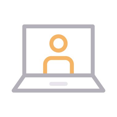 giriş ince renk çizgisi vektör simgesi