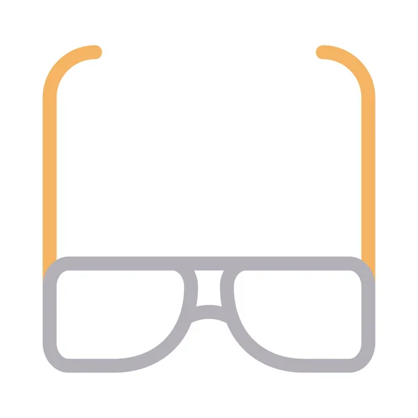 Szemüveg Vékony Színes Vonal Vektor Ikon — Stock Vector