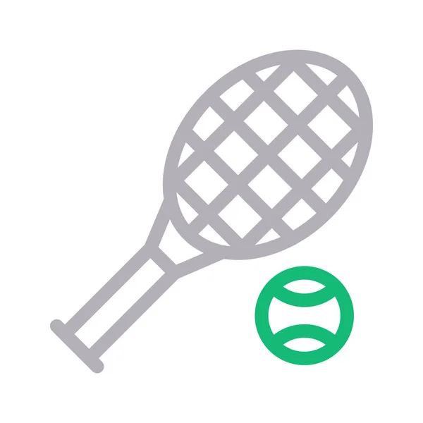 Wimbledon Thin Color Line Vector Icon — Stock Vector