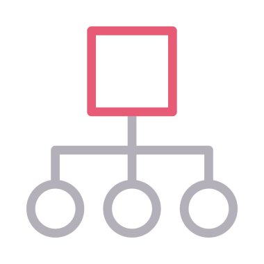 bağlantı ince renk çizgisi vektör simgesi