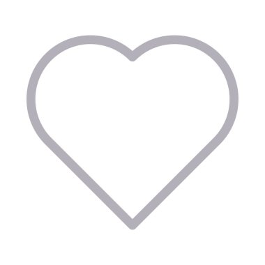 favori ince renk çizgisi vektör simgesi