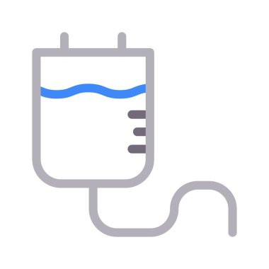 damla ince renk çizgisi vektör simgesi