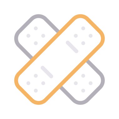 yaralı ince renk çizgisi vektör simgesi