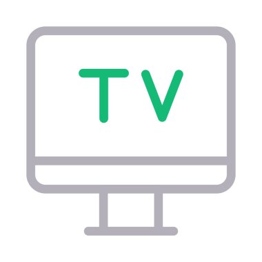 lcd ince renk çizgisi vektör simgesi