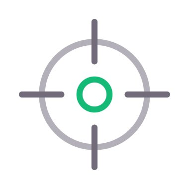 netleme ince renk çizgisi vektör simgesi