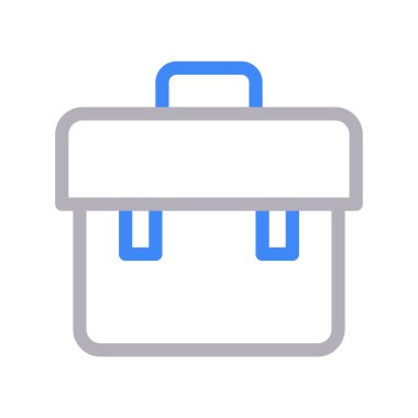 portföy ince renk çizgisi vektör simgesi