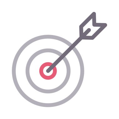 gole ince renk çizgisi vektör simgesi