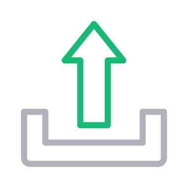 ince renk çizgisi vektör simgesi yükleme