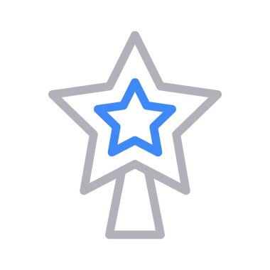  noel ince renk çizgisi vektör simgesi