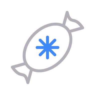 şeker ince renk çizgisi vektör simgesi