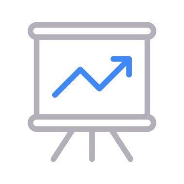 büyüme ince renk çizgisi vektör simgesi