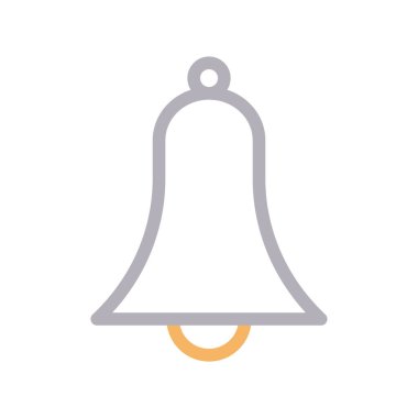 çan ince renk çizgisi vektör simgesi