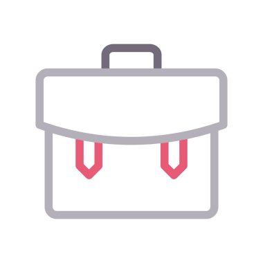 portföy ince renk çizgisi vektör simgesi