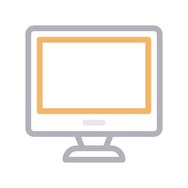 lcd ince renk çizgisi vektör simgesi