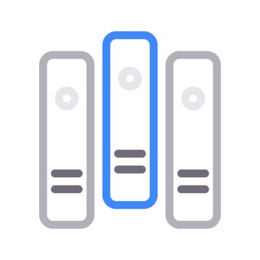 bağlayıcı ince renk çizgisi vektör simgesi