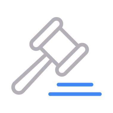 çekiç ince renk çizgisi vektör simgesi