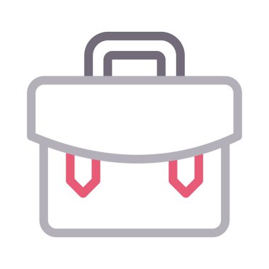 portföy ince renk çizgisi vektör simgesi