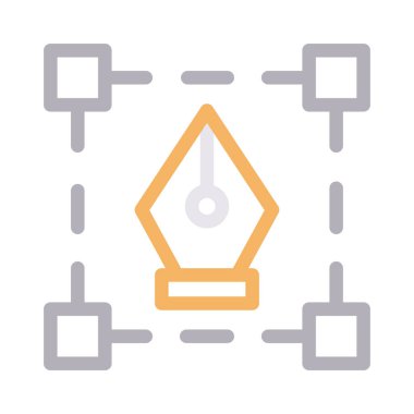 ince renk çizgisi vektör simgesi tasarım