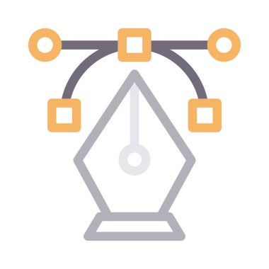 eğri ince renk çizgisi vektör simgesi