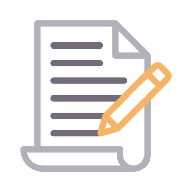 içerik ince renk çizgisi vektör simgesi