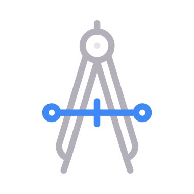 pusula ince renk çizgisi vekto simgesi