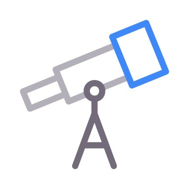 dürbün ince renk çizgisi vektör simgesi