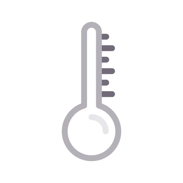 Иконка Вектора Тонкой Цветовой Линии Температуры — стоковый вектор