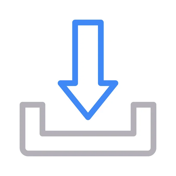 Dünne Farbe Linie Vektor Symbol Herunterladen — Stockvektor