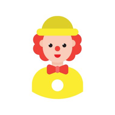 soytarı glyph düz vektör simgesi