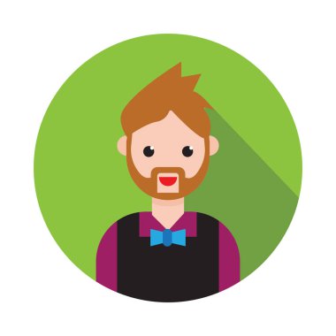 model glyph düz vektör simgesi