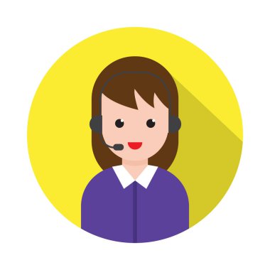 destek glyph düz vektör simgesi