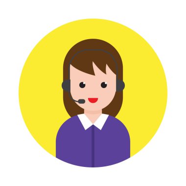 destek glyph düz vektör simgesi