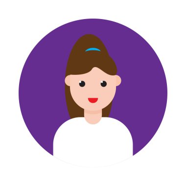 ev hanımı glyph düz vektör simgesi