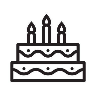 kek ince çizgi vektör simgesi