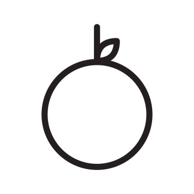 turuncu ince çizgi vektör simgesi