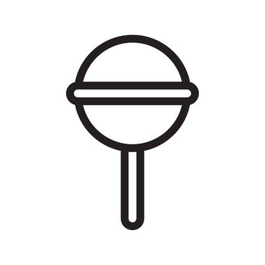 lolipop ince çizgi vektör simgesi