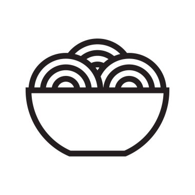 erişte ince çizgi vektör simgesi