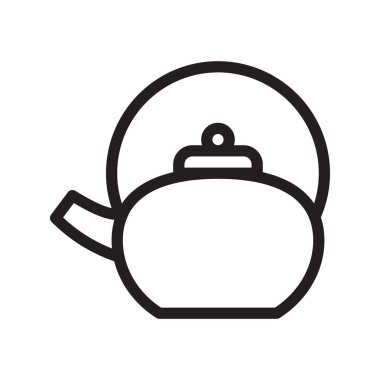 su ısıtıcısı ince çizgi vektör simgesi